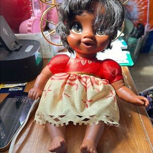 Baby Moana Adorable Red and Gold Doll